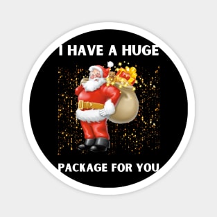 I Have A Huge Package For You christmas Magnet